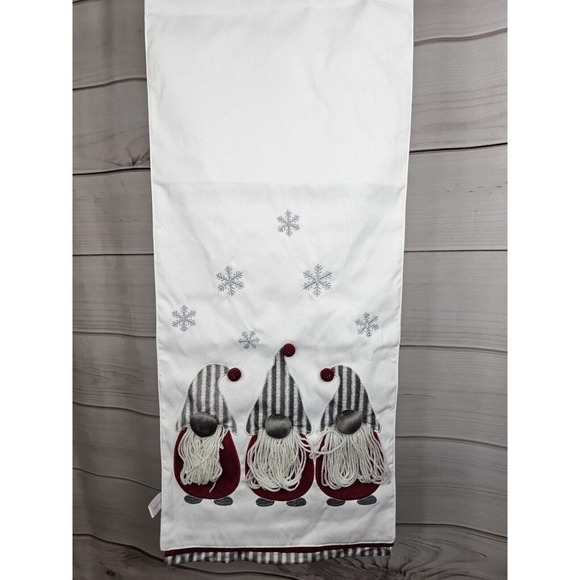 Christmas Table Runner 3 Gnomes Sleigh Hill 14 X 72 Holiday New Fast Ship #B77 - Picture 7 of 7